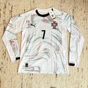 WORLD CUP 2026 Puma Cristiano Ronaldo Portugal Away Home Long Sleeve Jersey 25 M